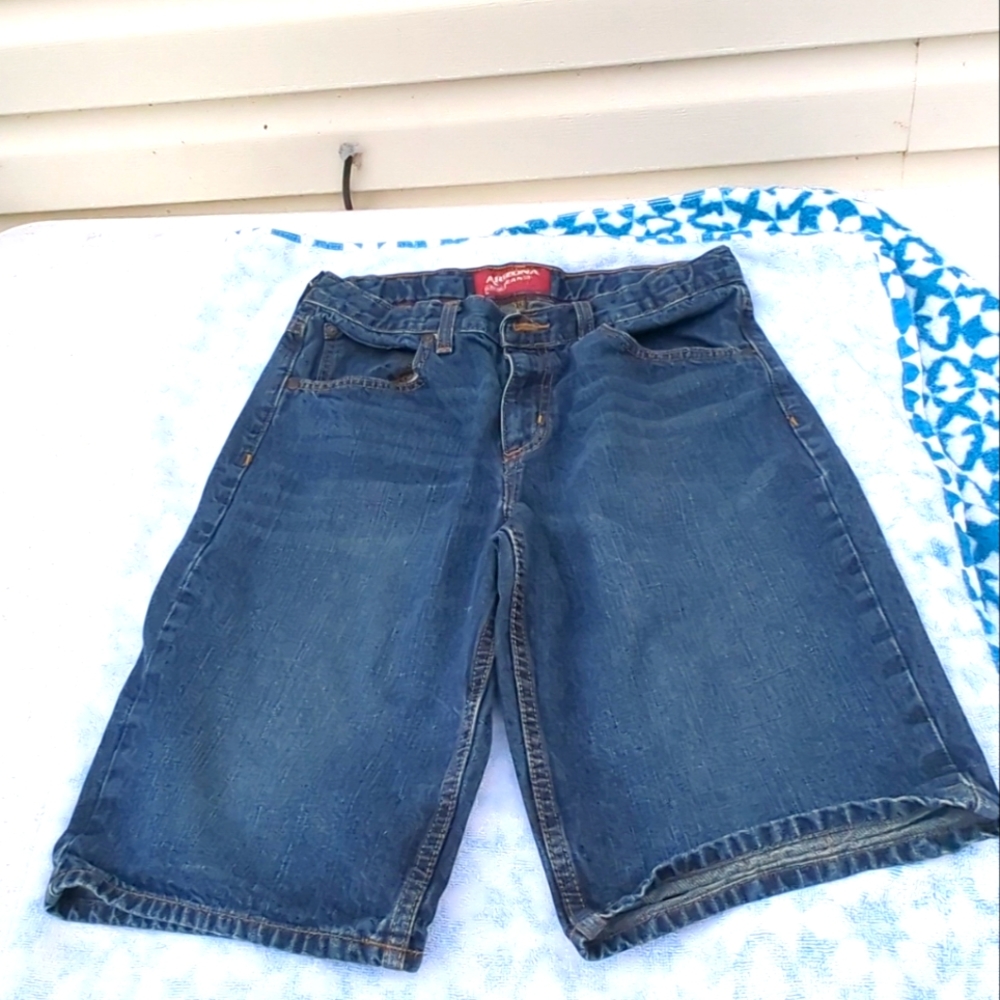 Boys Arizona Denim Jeans Shorts Size 20R Adjustable Waist EUC